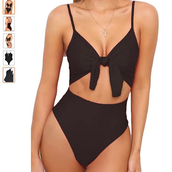 Leisup Other - NWT LEISUP BLACK CUT OUT ONE PIECE BATHING SUIT